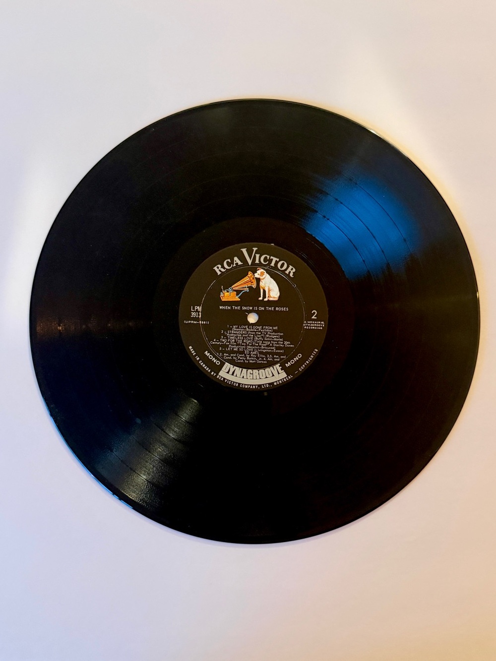Any 3 for $50-Ed Ames- When the snow is on the Roses- vinyl record. - Picture 3 of 4